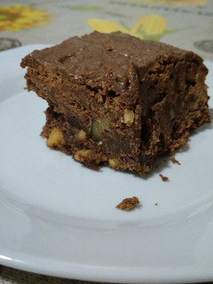 Una foto de Brownie con glaseado de chocolate con Thermomix
