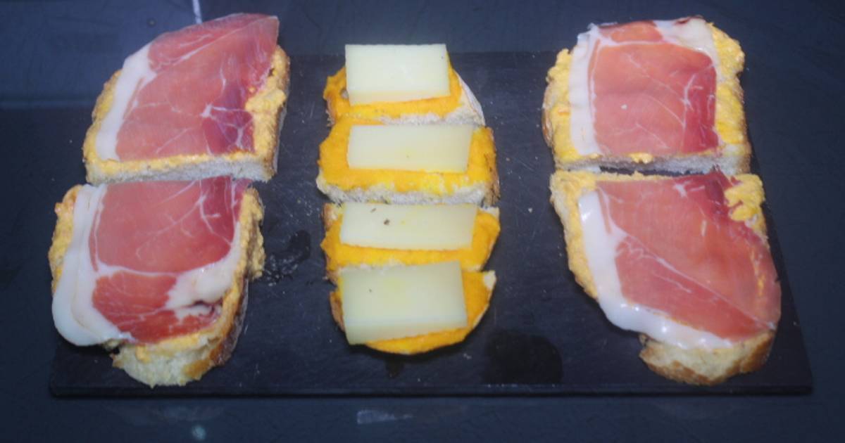Rebanadas de jamón y queso Receta de jorbasmar- Cookpad