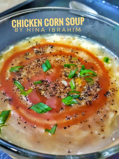 A picture of Chicken Corn Soup.