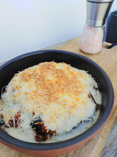 Una foto de Moussaka (lasaña de berenjena)