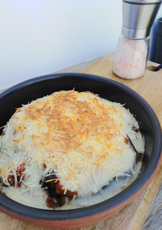 Una foto de Moussaka (lasaña de berenjena)