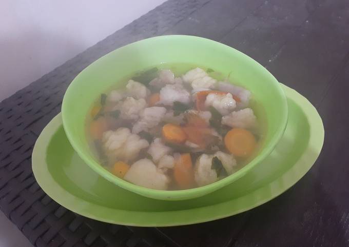 Resep Sup bening krewedan sapi Anti Gagal