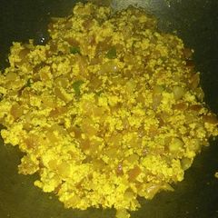 A picture of Paneer burji.
