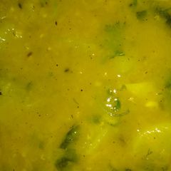 A picture of Radish yellow peas daal.