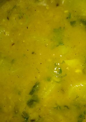 A picture of Radish yellow peas daal.