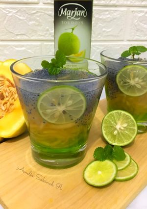 Foto resep Es Blewah Selasih Jeruk Nipis