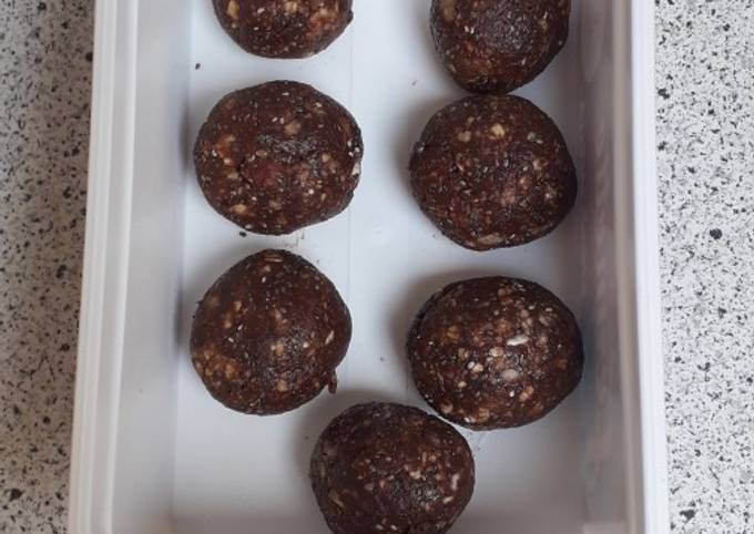 Énergy balls au chocolat et graine de chia