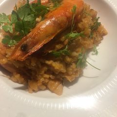 A picture of Italian seafood Risotto (c60-80min).