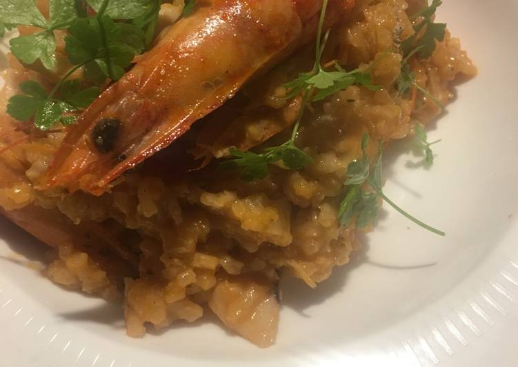 Recipe of Award-winning Italian seafood Risotto (c60-80min)