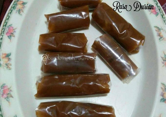Resep Dodol Ketan Rasa Durian oleh Bundaindah_aura08 - Cookpad