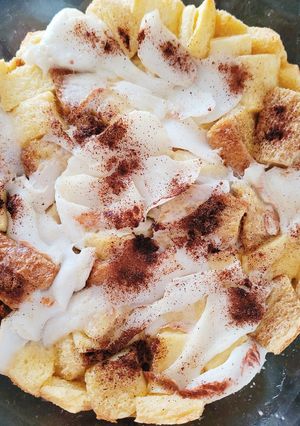 Foto resep Puding roti tawar kelapa muda panggang