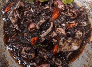 Foto resep Tumis cumi tinta hitam // Oseng cumi // Tumis balakutak