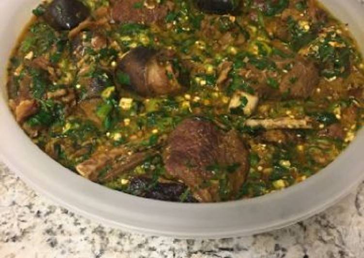 Steps to Prepare Favorite Okro soup with goat meat