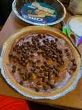Chocolate chip peanut butter pie
