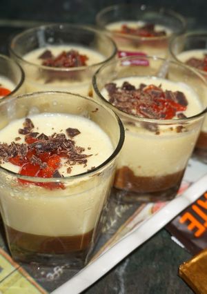 চকোলেট লেয়ারড কাস্টারড (Chocolate layered custard recipe in Bengali) রেসিপির প্রধান ছবি