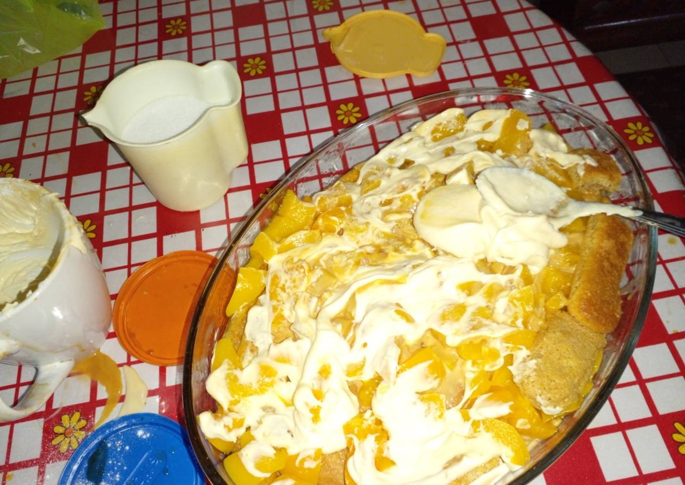 Tiramizu con dulce de durazno