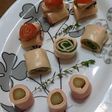 Roll de fiambres y vegetales (rollitos)