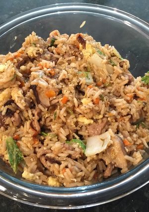 A picture of Pork Fried Rice.