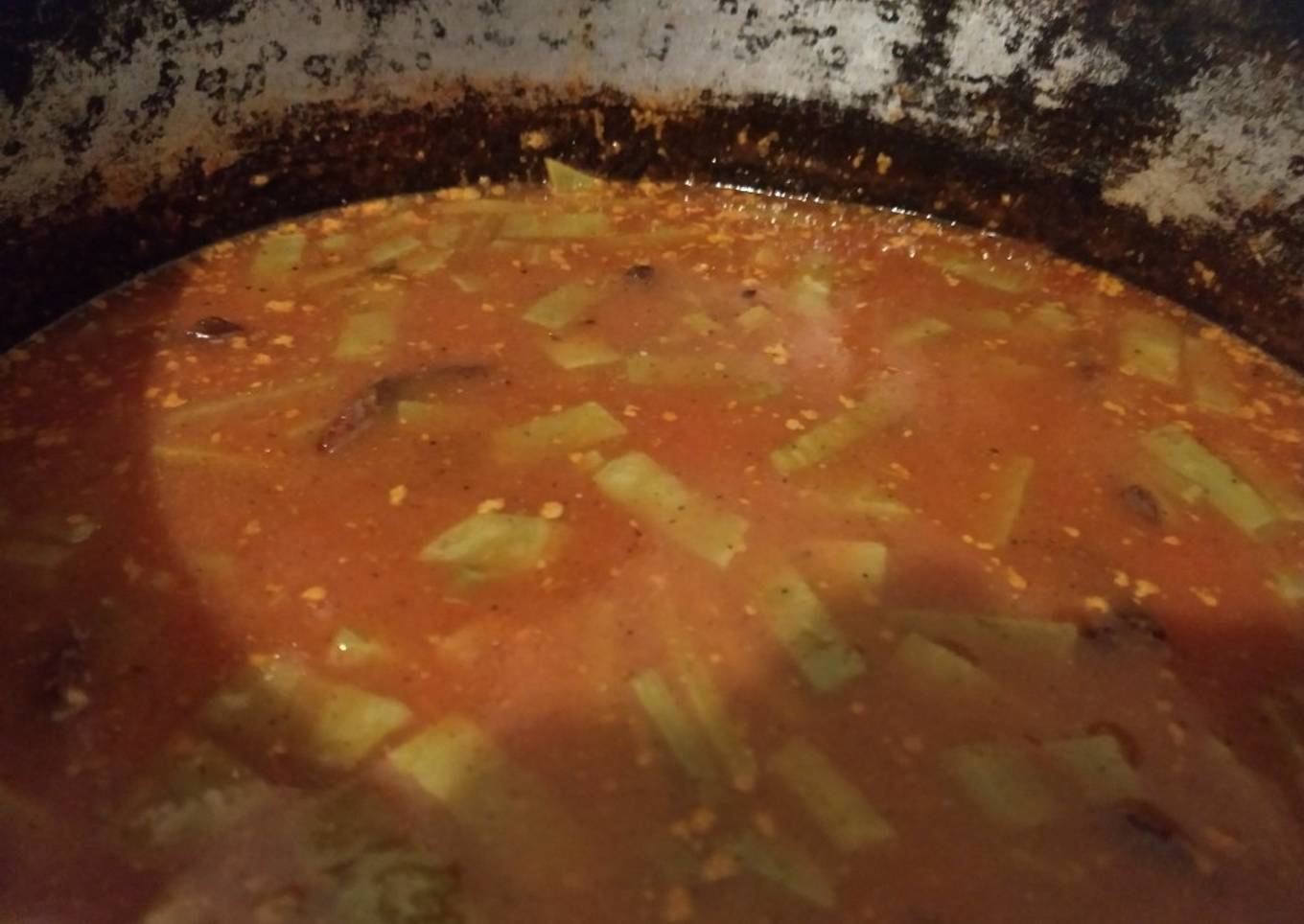Carne seca en salsa asada