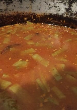 Una foto de Carne seca en salsa asada