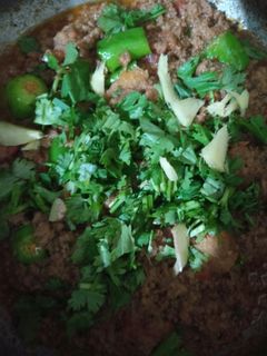 A picture of Beef karhai qeema.
