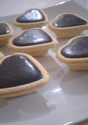 عکسی از دستور مینی تارت شکلاتی ساده و مجلسی🍽💕