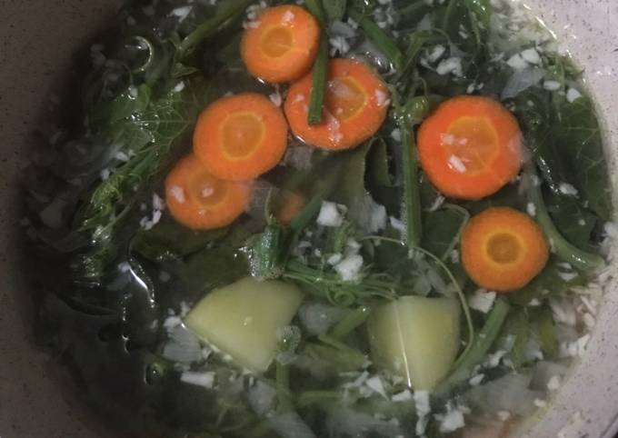 Resep Sayur Sop Daun Labu Anti Gagal