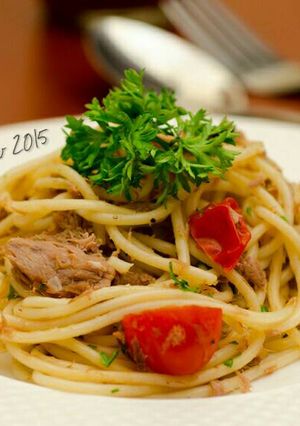 Foto resep Spaghetti aglio olio