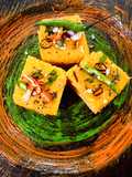 Veggie stuffed Moong dal and Oats Dhokla