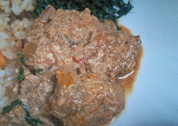 Creamy beef stew