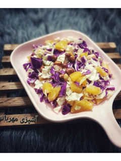 عکسی از دستور سالاد کلم و پرتقال