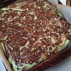 A picture of Peppermint Cheesecake Brownies.