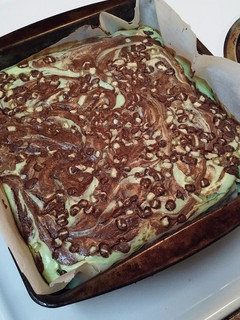 A picture of Peppermint Cheesecake Brownies.