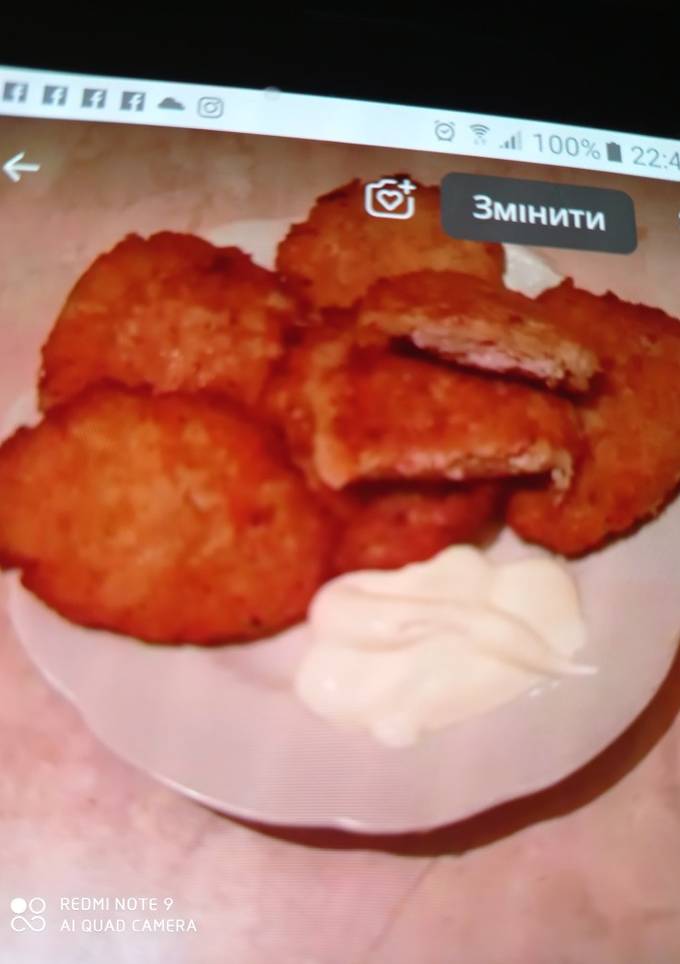 Деруни з м'ясом