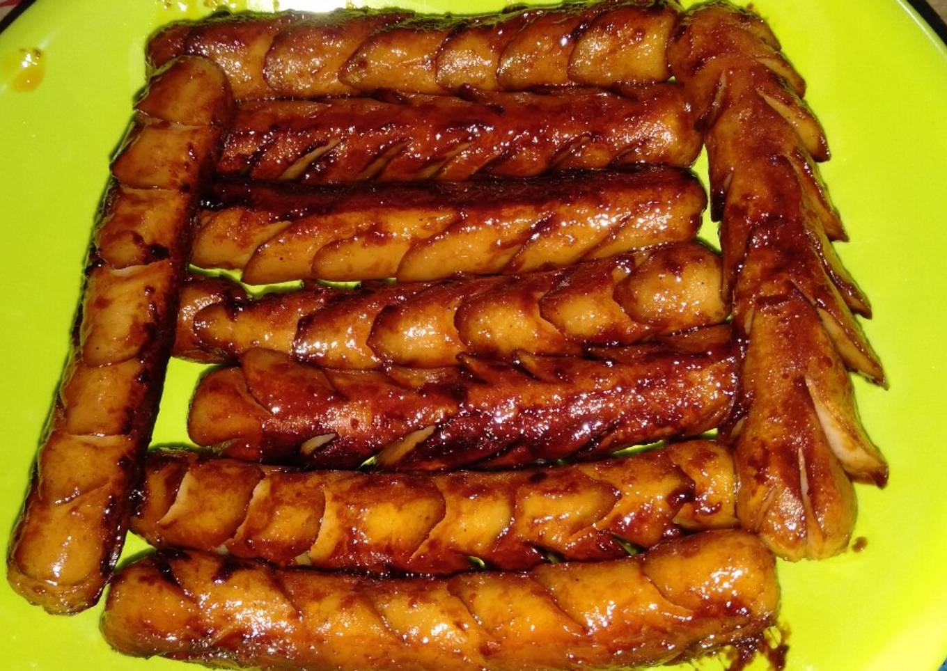 Sosis panggang teflon