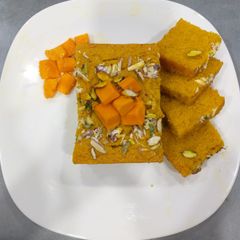 Mango Semolina cake A picture of Mango Semolina cake.