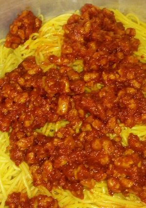 عکسی از دستور ماکارونی ساده