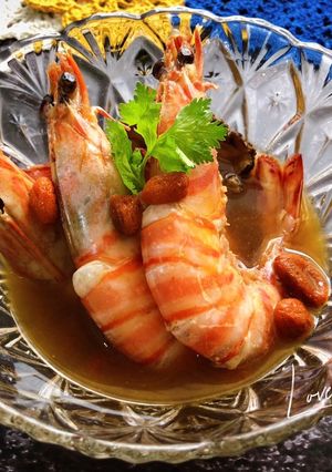 花雕苟杞大明蝦 的食譜成品照片