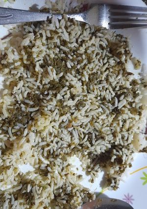 عکسی از دستور سبزی پلو 💙❤