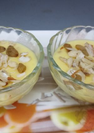 A picture of Dry Fruit Custard.
