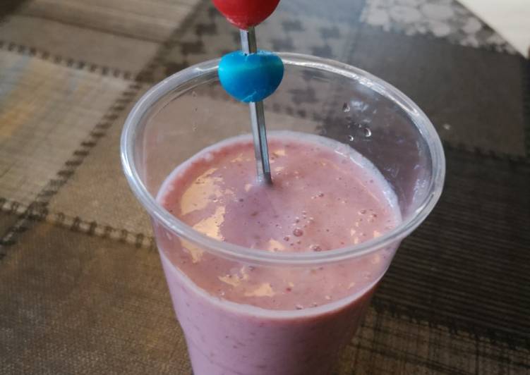 Comment Faire Des Smoothie framboises banane miel