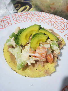 Una foto de Ensalada de chayote con pollo