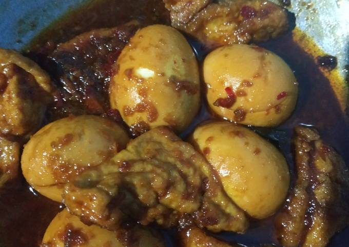Resep Telur Tahu kecap (bacem) yang Bisa Manjain Lidah