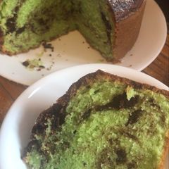 A picture of Pandan Soft Cake - Alunan nada.