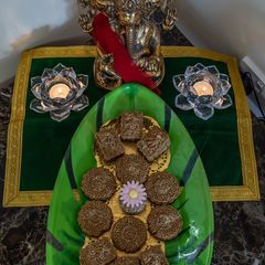 A picture of Churma ladoo.