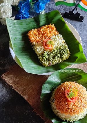 A picture of Tricolour Pulao Independence Day Special.