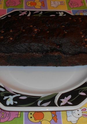 Una foto de Bizcocho de yogurt y chocolate
