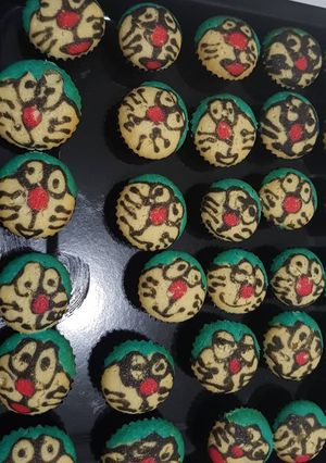 Foto resep Bolu mini / brownis mini doraemon