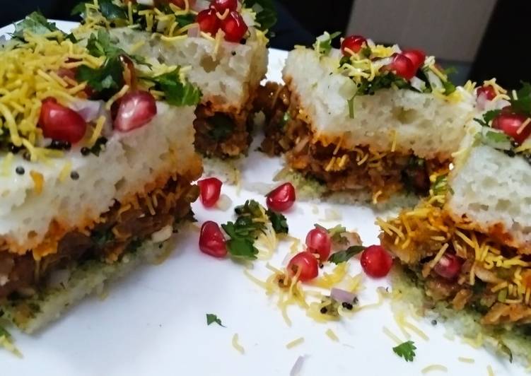 The BEST of Dhokla dabeli sandwich
