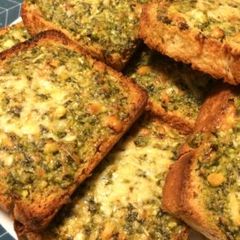 A picture of Whole Wheat Pesto Garlic Bread.